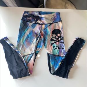 SoulCycle tie-dye leggings